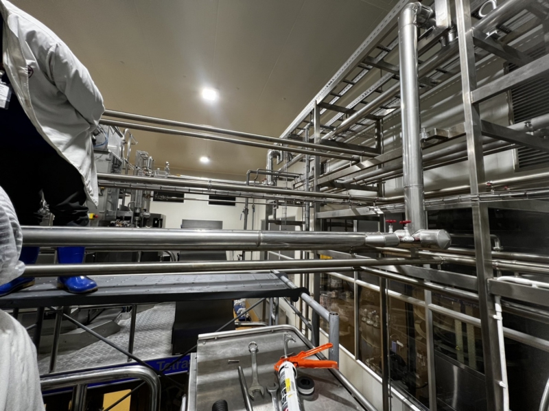 งานเปลี่ยนท่อไอน้ำสแตนเลส